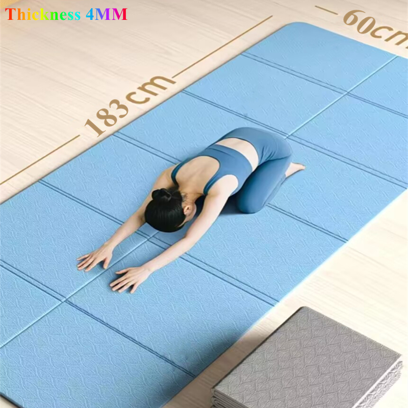 Pilates Yoga Mat Workout - Entrenamientos plegables de PVC para Yoga,
