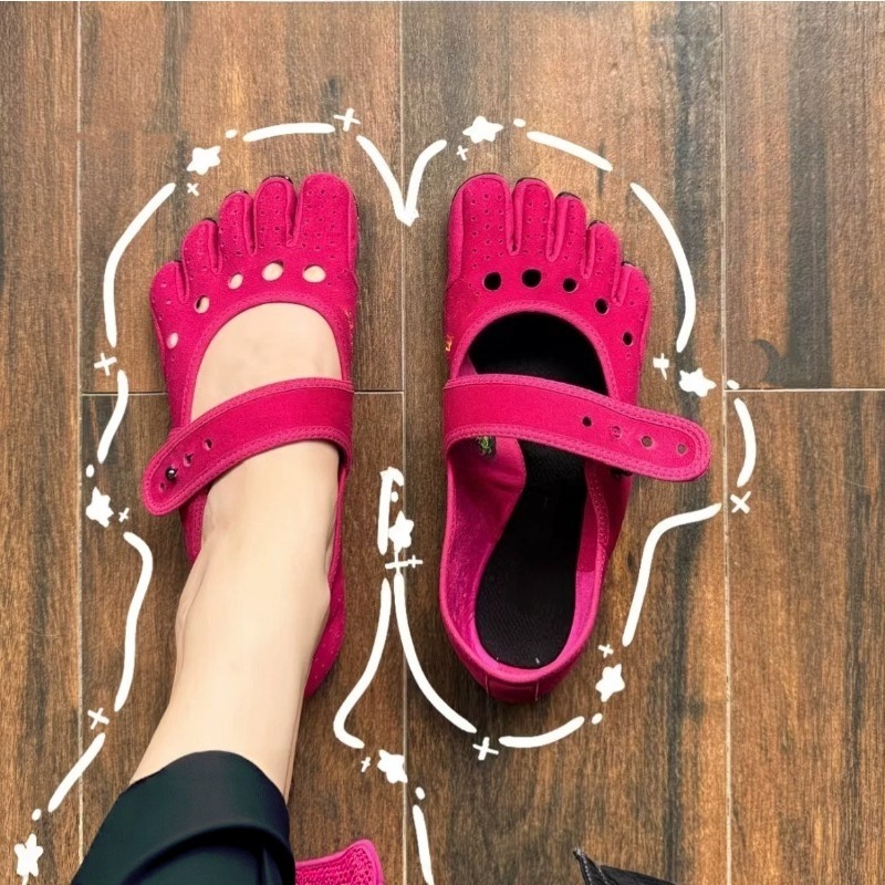 Pilates Yoga Footwear - Calzado Mary Jane de Cinco Dedos