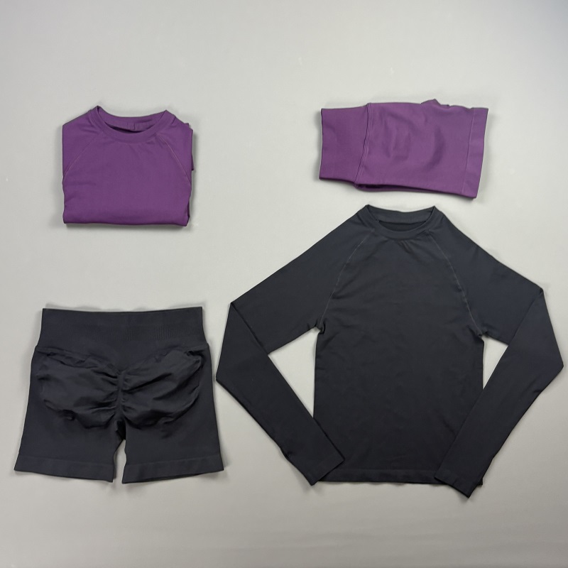 Pilates Yoga Wrap Top - Conjunto Deportivo de 2 Piezas para