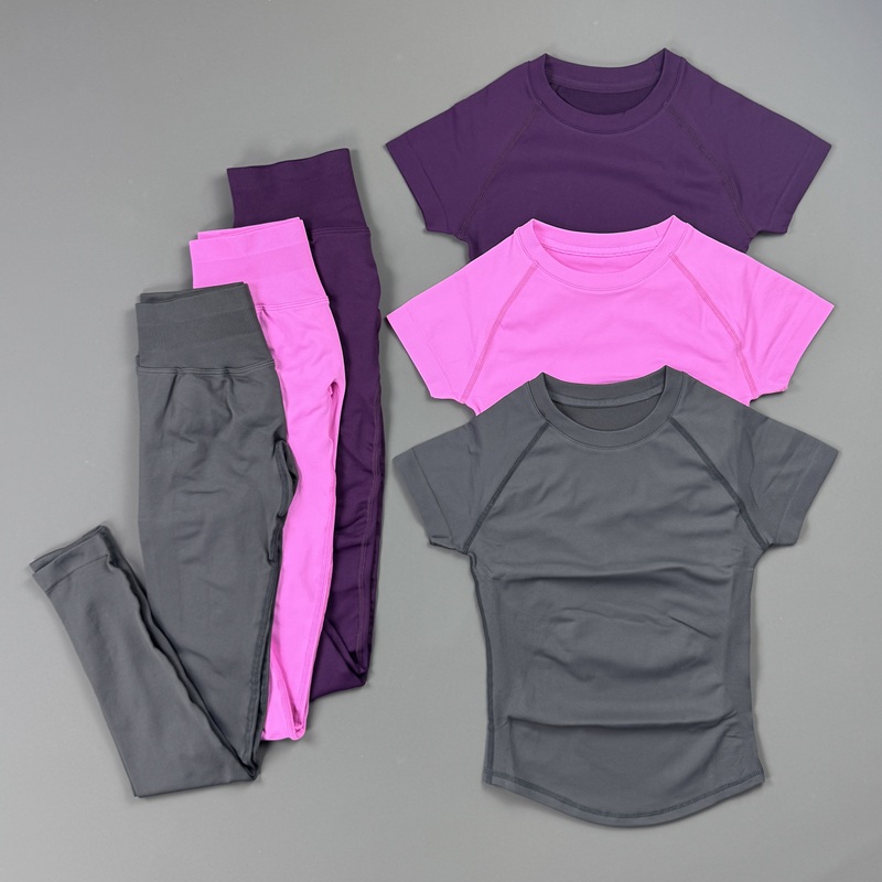 Pilates Yoga Wrap Top - Conjunto Deportivo de 2 Piezas para