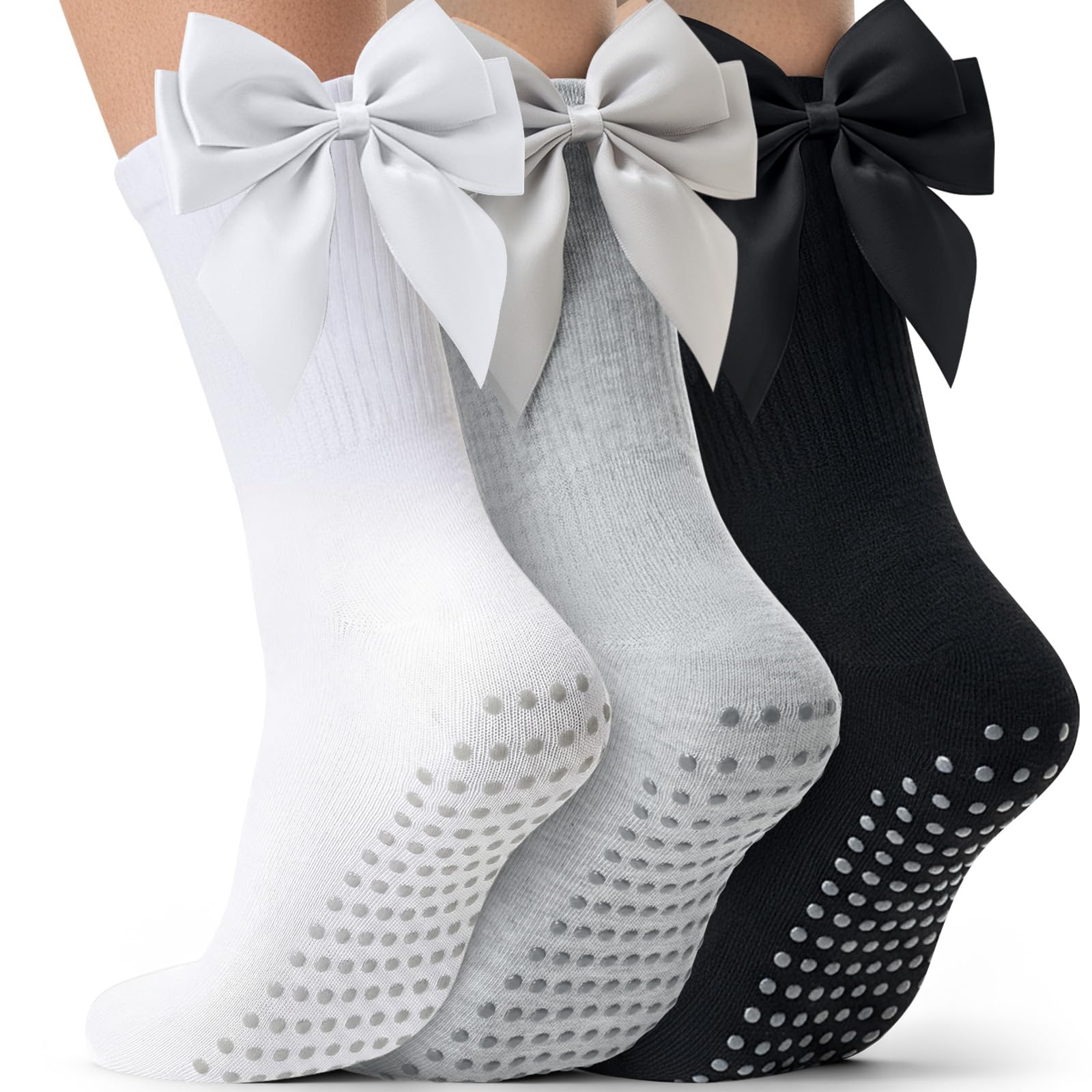 Pilates Yoga Gifts - 3 pares de calcetines antideslizantes para