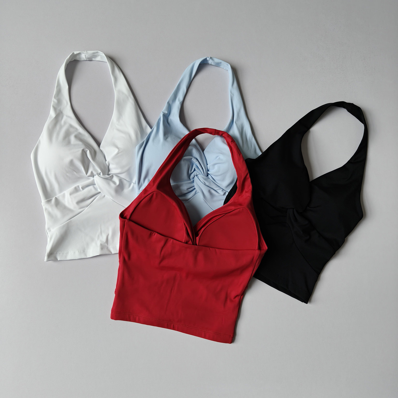 Pilates Yoga Wrap Top - Sujetador deportivo sin tirantes de una