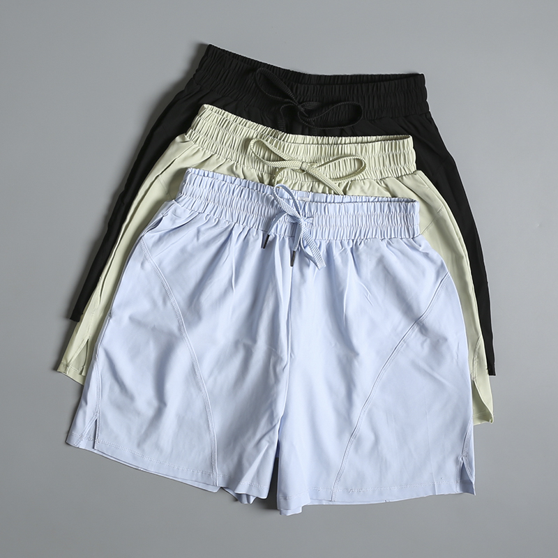 Pilates Yoga Morning - Pantalones Cortos Deportivos de Cintura Alta
