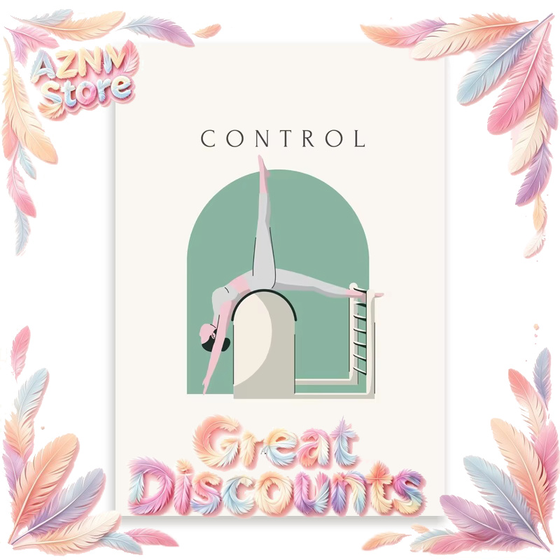 Pilates Yoga Gifts - Póster de arte de Pilates minimalista