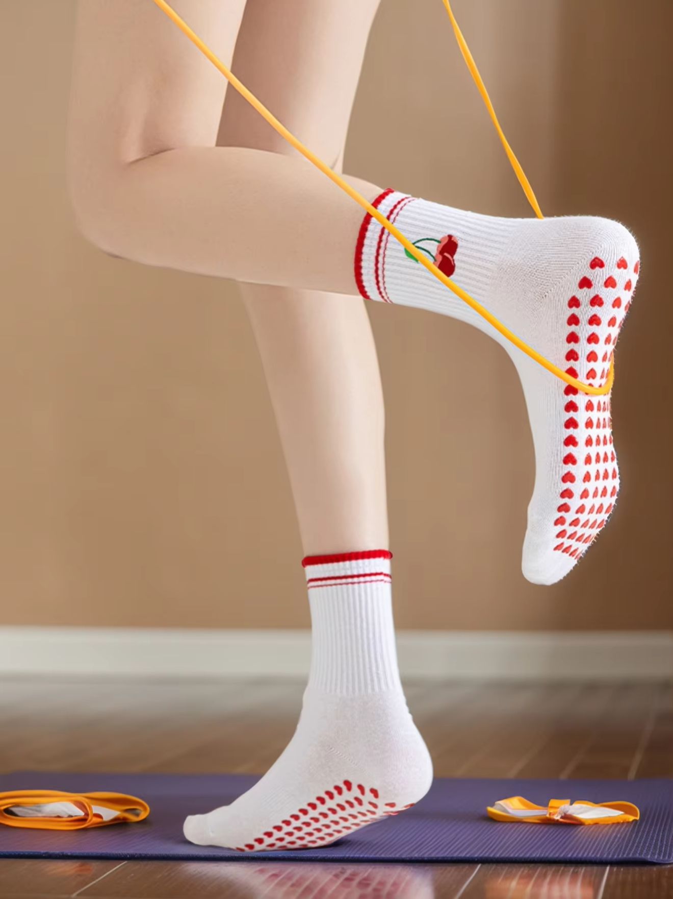 Pilates & Yoga With Harna - 1 Par de Calcetines Profesionales de