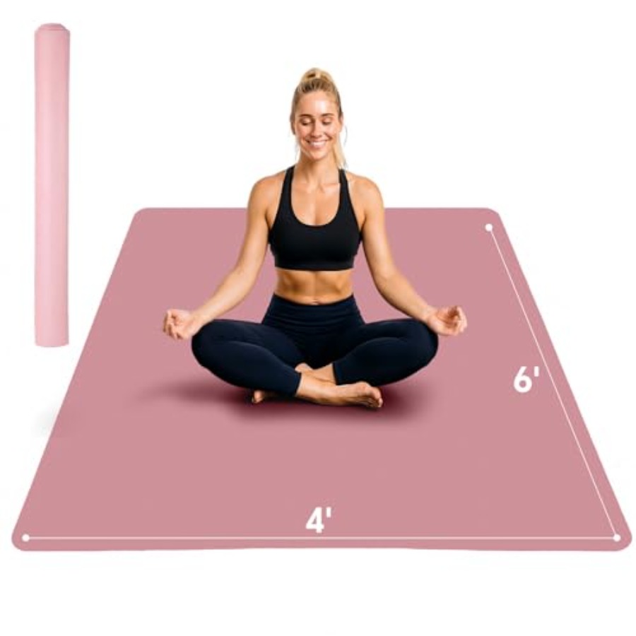 Esterilla de yoga extragrande  - Pilates Yoga Mat Workout reseña y precio