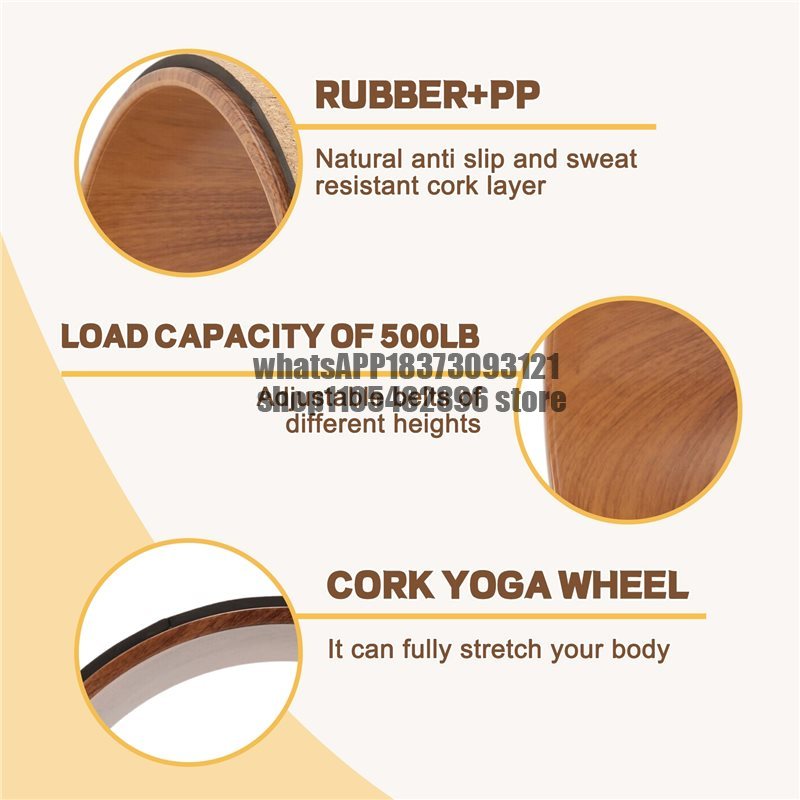 Rueda de yoga de corcho económ - Yoga Wheel Dharma reseña y precio