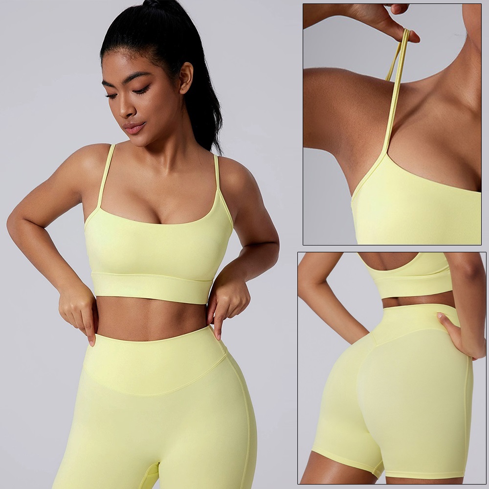 Conjunto Deportivo Amarillo Cl - Pilates Yoga Wrap Top reseña y precio