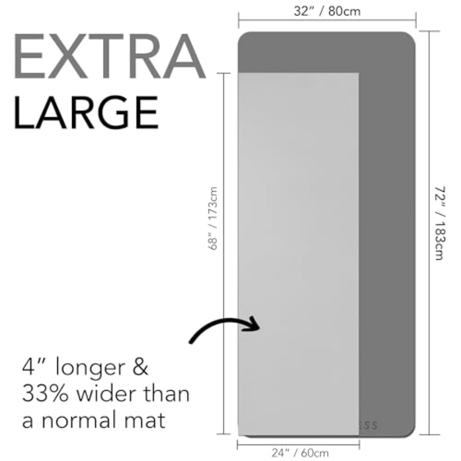 Tapete de Ejercicio Grande, Ex - Pilates Yoga Mat Workout reseña y precio