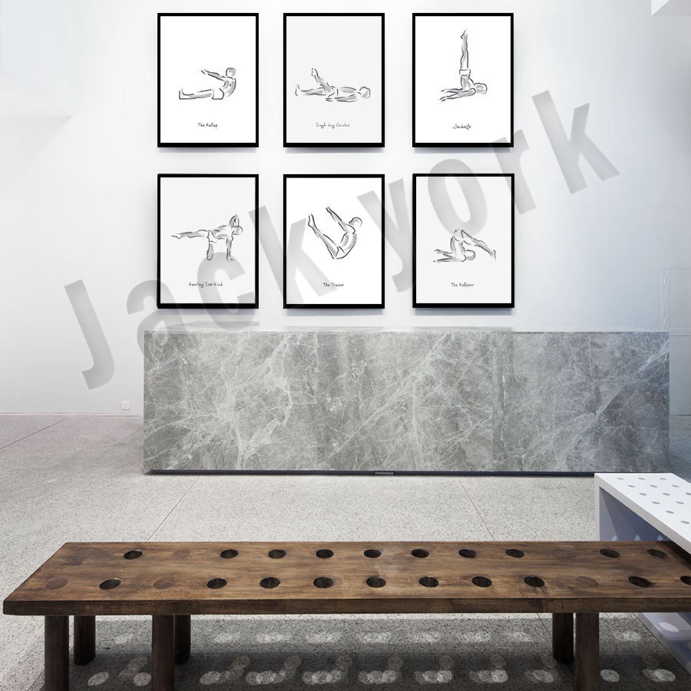 Infografías en blanco y negro  - Pilates Yoga Gifts reseña y precio