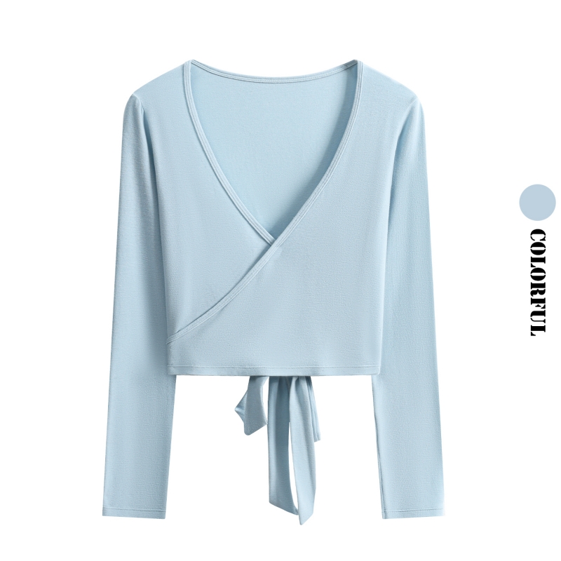 DRUR Camiseta de yoga de manga - Pilates Yoga Wrap Top reseña y precio