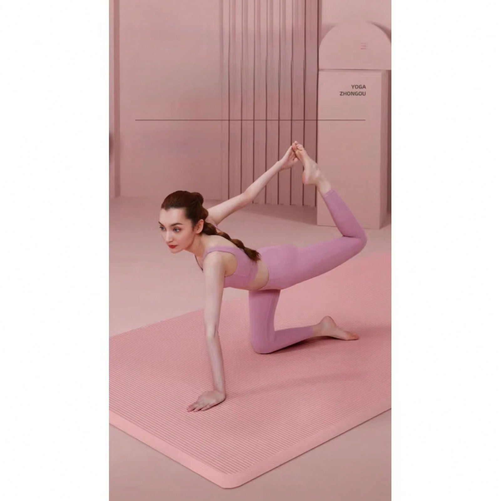 Set de colchoneta de yoga anti - Pilates Yoga Mat Workout reseña y precio